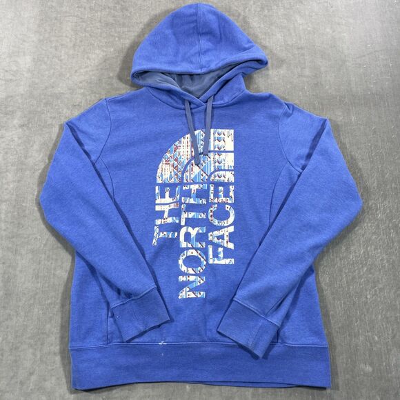 The North Face Tops - The North Face Womens Large Blue‎ Pullover Hoodie